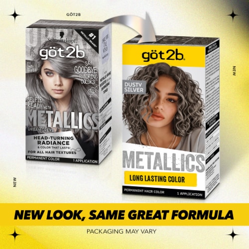 got2b® Metallics Urban Greys Dusty Silver Permanent Hair Color Perspective: bottom