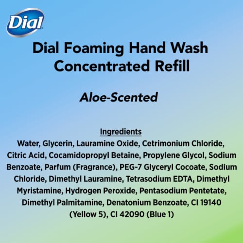 Dial® Aloe Scent Concentrated Foaming Hand Wash Refill Perspective: bottom