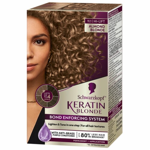 Schwarzkopf® Keratin Blonde Permanent Hair Color Kit - 11.1 Almond Blonde Perspective: bottom