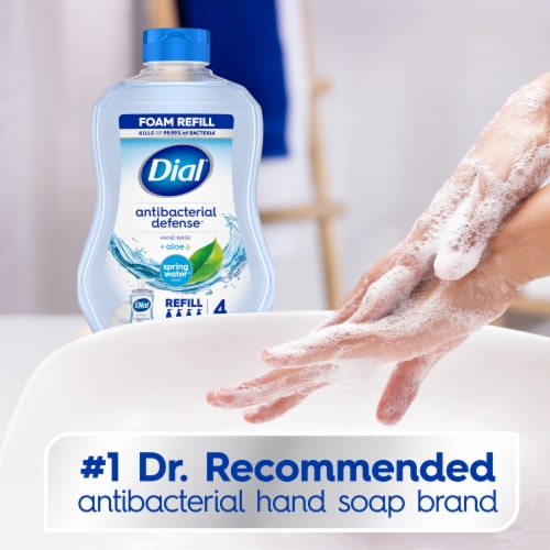 Dial® Antibacterial Defense™ Foaming Hand Wash Refill Spring Water® Scent Perspective: bottom