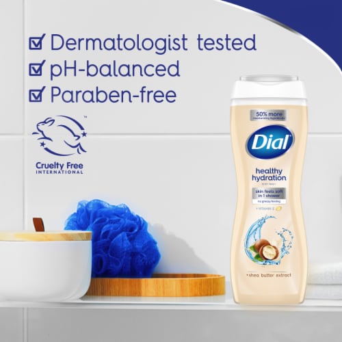 Dial® Healthy Hydration Body Wash - Shea Butter Perspective: bottom
