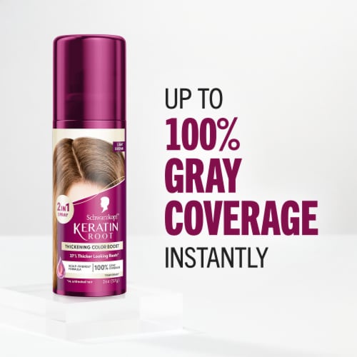 Schwarzkopf Keratin Root Thickening Color Boost - Light Brown Perspective: bottom