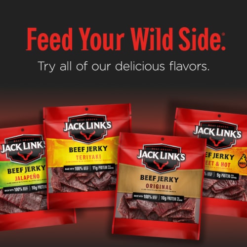 Jack Link's® Meat Snacks Peppered Beef Jerky Perspective: bottom