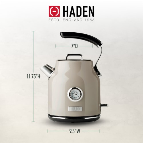 Haden Dorset Stainless Steel Cordless Electric Kettle - Putty Perspective: bottom