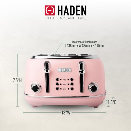 Haden Heritage 4-Slice Toaster - English Rose, 1 Piece - Foods Co.