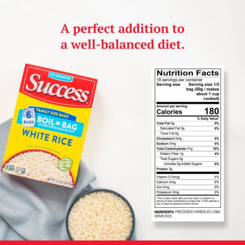 Success Boil-in-Bag White Rice Perspective: bottom