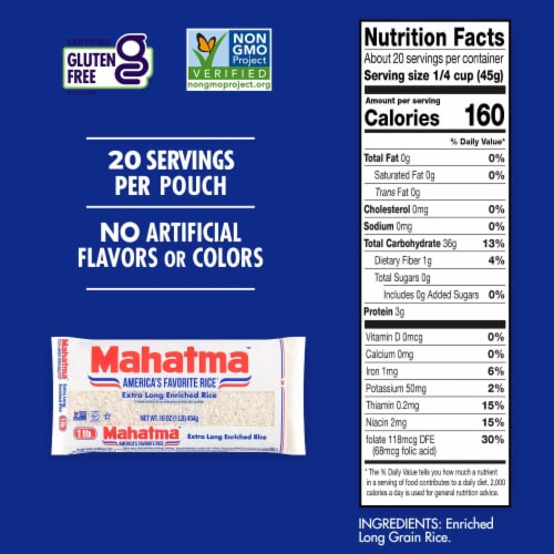Mahatma™ Extra Long Grain Enriched White Rice Perspective: bottom