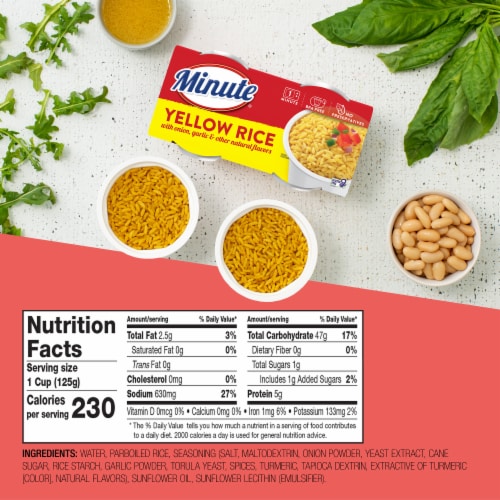 Minute® Gluten-Free Ready to Serve Yellow Rice Perspective: bottom