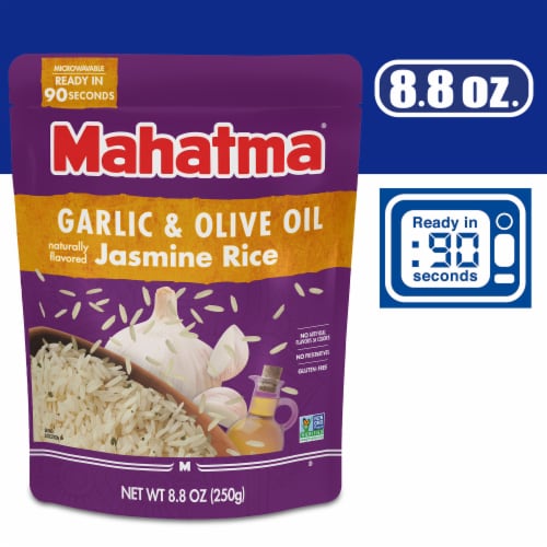 Mahatma Ready to Heat Garlic & Olive Oil Jasmine Rice Perspective: bottom