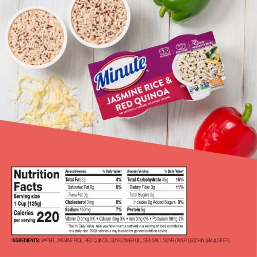 Minute® Ready to Serve Jasmine Rice & Red Quinoa Blend Perspective: bottom