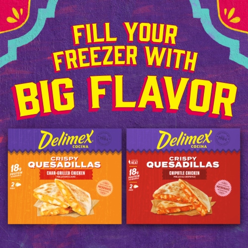 Delimex Char-Grilled Chicken Crispy Quesadillas Perspective: bottom