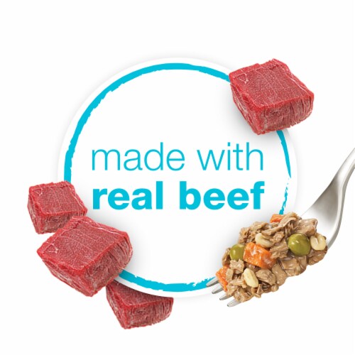 Purina Beneful Chopped Blends High Protein Wet Dog Food With Beef in Gravy Perspective: bottom