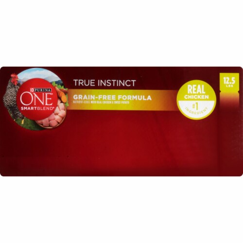 Purina ONE SmartBlend True Instinct Real Chicken Grain Free Natural Adult Dry Dog Food Perspective: bottom