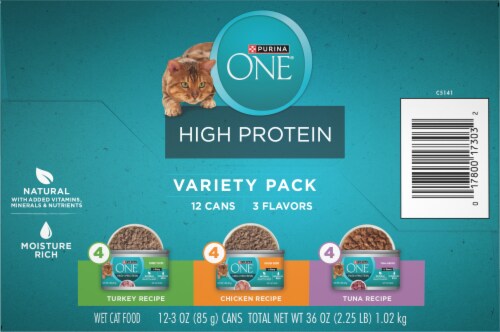 Purina ONE® True Instinct Protein-Rich Wet Cat Food Variety Pack Perspective: bottom