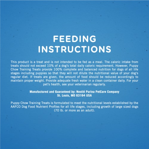 Purina Puppy Chow Healthy Start Training Dog Treats with Salmon Flavor Perspective: bottom