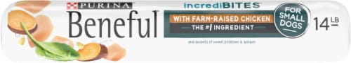 Purina Beneful IncrediBites for Small Dogs with Farm-Raised Chicken Adult Dry Dog Food Perspective: bottom