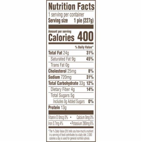 Blake's All-Natural Chicken Pot Pie Frozen Meal Perspective: bottom