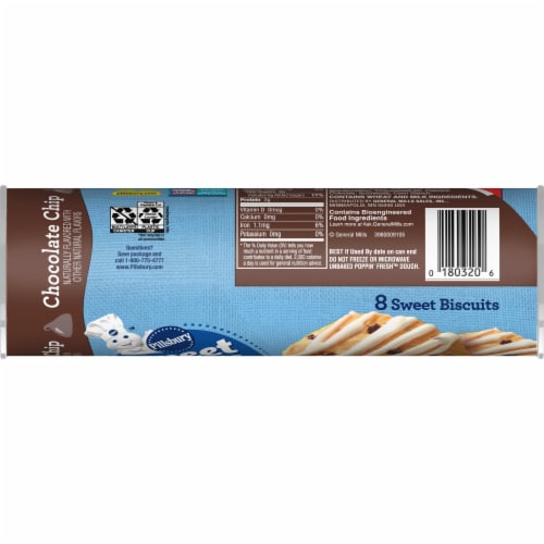 Pillsbury™ Chocolate Chip With Icing Sweet Biscuits Perspective: bottom