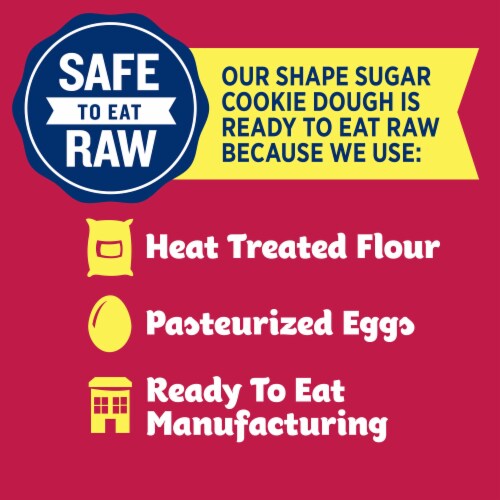 Pillsbury™ Ready To Bake™ Hearts Shape™ Sugar Cookie Dough Perspective: bottom