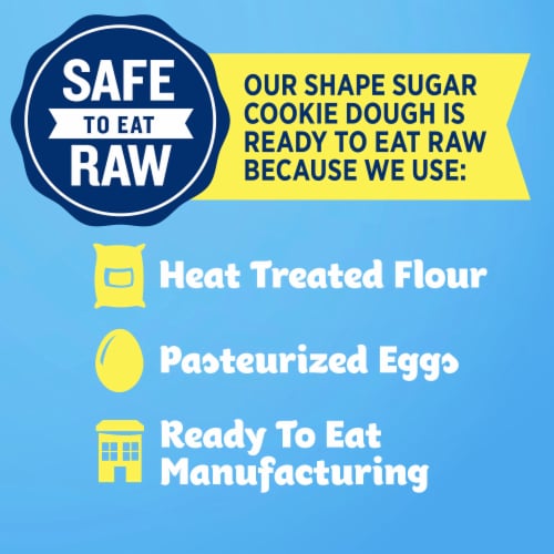 Pillsbury Ready To Bake Easter Egg Cutout Sugar Cookies Perspective: bottom