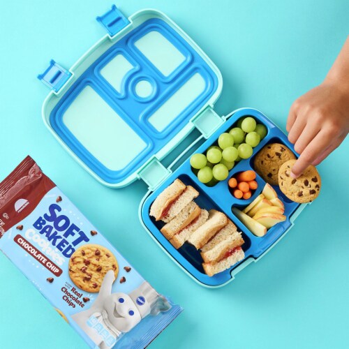 Pillsbury Ready to Eat Chocolate Chip Soft Baked Cookies Resealable Pantry Snacks Perspective: bottom