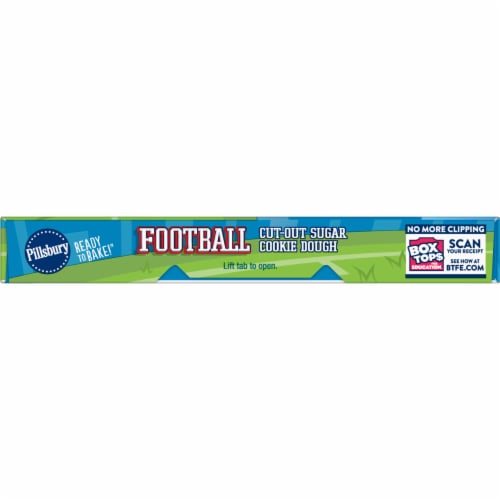 Pillsbury Ready to Bake! Football Cut-Out Sugar Cookie Dough Perspective: bottom