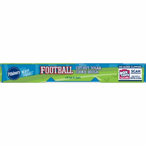 Pillsbury Ready to Bake! Football Cut-Out Sugar Cookie Dough Perspective: bottom