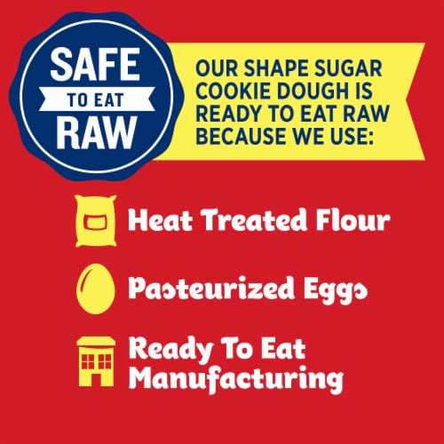 Pillsbury Ready to Bake! Salute To Service Shape Sugar Cookie Dough Perspective: bottom