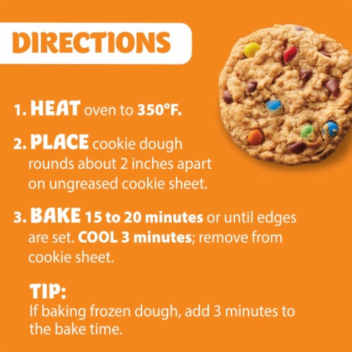 Pillsbury Ready to Bake Monster Refrigerated Cookie Dough Perspective: bottom