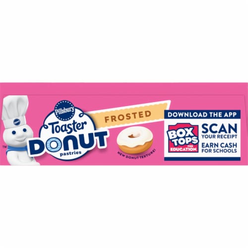 Pillsbury Frosted Toaster Donut Pastries 6 Count, 9.5 OZ Perspective: bottom