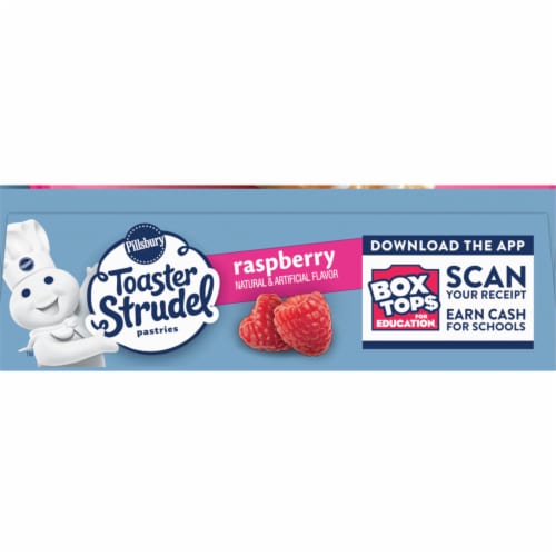 Pillsbury Raspberry Toaster Strudel Frozen Pastries Perspective: bottom