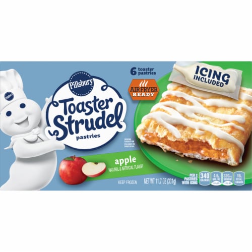Pillsbury Apple Toaster Strudel Frozen Pastries Perspective: bottom
