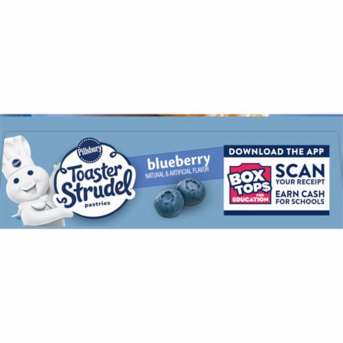 Pillsbury Blueberry Toaster Strudel Frozen Pastries Perspective: bottom