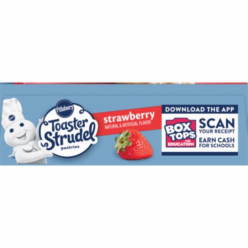 Pillsbury Strawberry Toaster Strudel Frozen Pastries Perspective: bottom