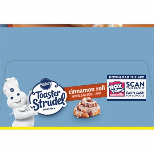 Pillsbury Cinnamon Roll Toaster Strudel Frozen Pastries Value Size Perspective: bottom