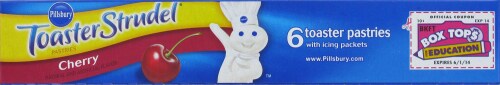 Pillsbury Cherry Toaster Strudel Perspective: bottom