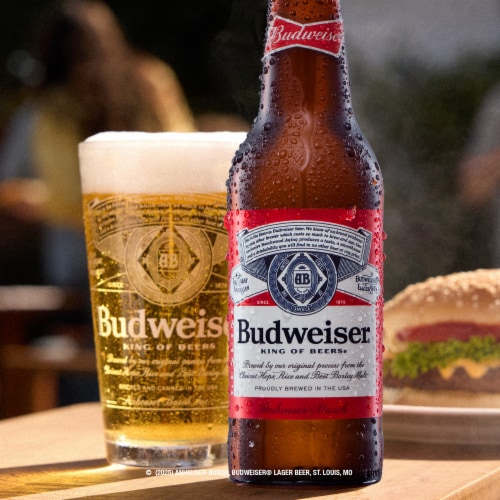 Budweiser American Lager Beer Perspective: bottom