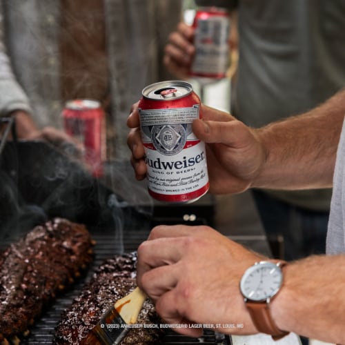 Budweiser American Lager Beer Perspective: bottom