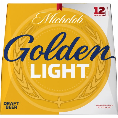 Michelob Golden Light Draft Beer Perspective: bottom
