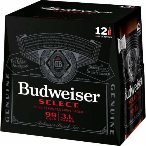 Budweiser Select Domestic Lager Beer Perspective: bottom