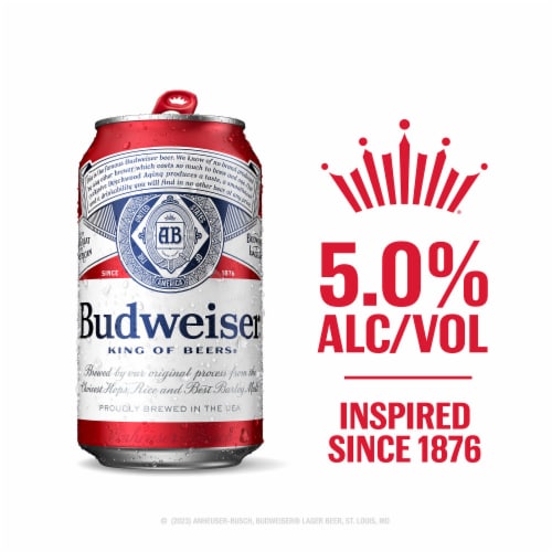 Budweiser Lager Beer Perspective: bottom