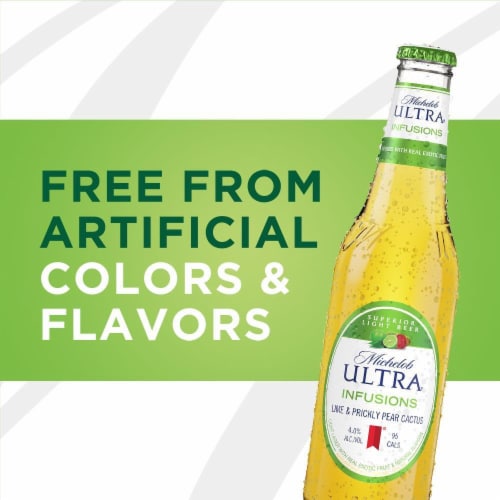 Michelob Ultra® Infusions Lime & Prickly Pear Cactus Light Beer Perspective: bottom