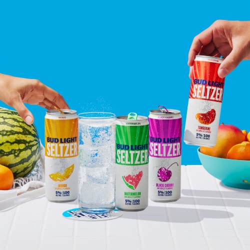 Bud Light Hard Seltzer Variety Pack, Gluten Free, Slim Cans Perspective: bottom