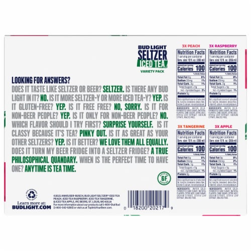Bud Light Seltzer Hard Seltzer Variety Pack Perspective: bottom
