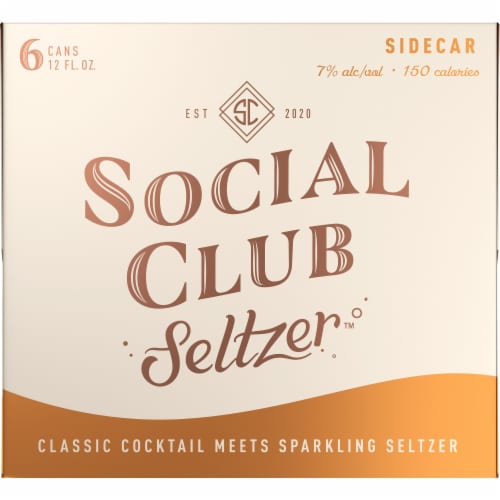 Social Club Seltzer Sidecar Hard Hard Seltzer Perspective: bottom