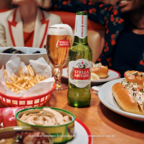 Stella Artois Premium Lager Beer Perspective: bottom
