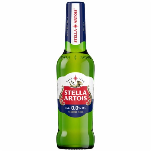 Stella Artois 0.0 Alcohol Free Belgian Style Lager Beer Perspective: bottom