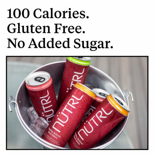 NUTRL Cranberry Variety Vodka Hard Seltzer Perspective: bottom
