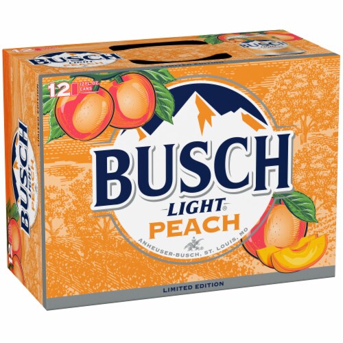 Busch Light Peach American Lager Beer Perspective: bottom