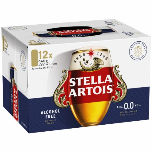 Stella Artois 0.0 Non-Alcoholic Lager Beer Perspective: bottom